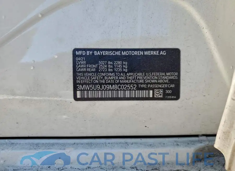 3MW5U9J09M8C02552# 12