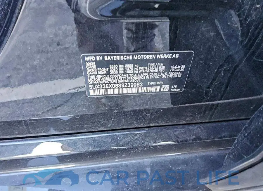 5UX33EX08S9Z39983# 14