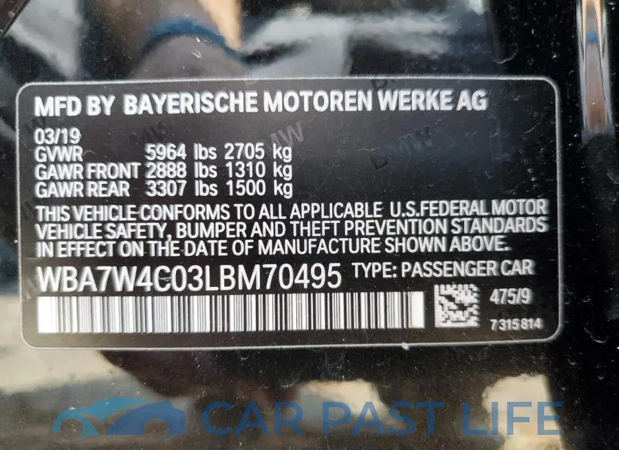 WBA7W4C03LBM70495# 12