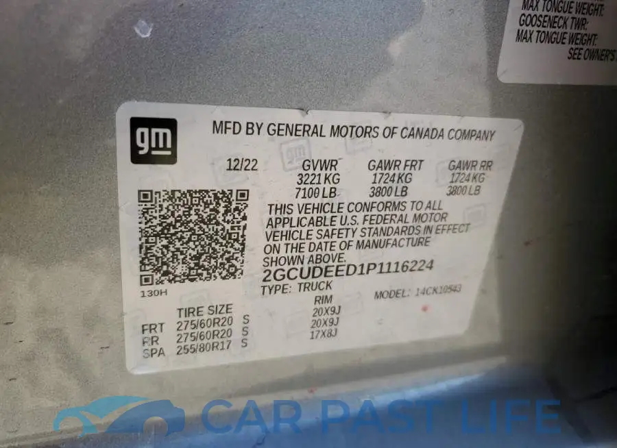 2GCUDEED1P1116224# 12