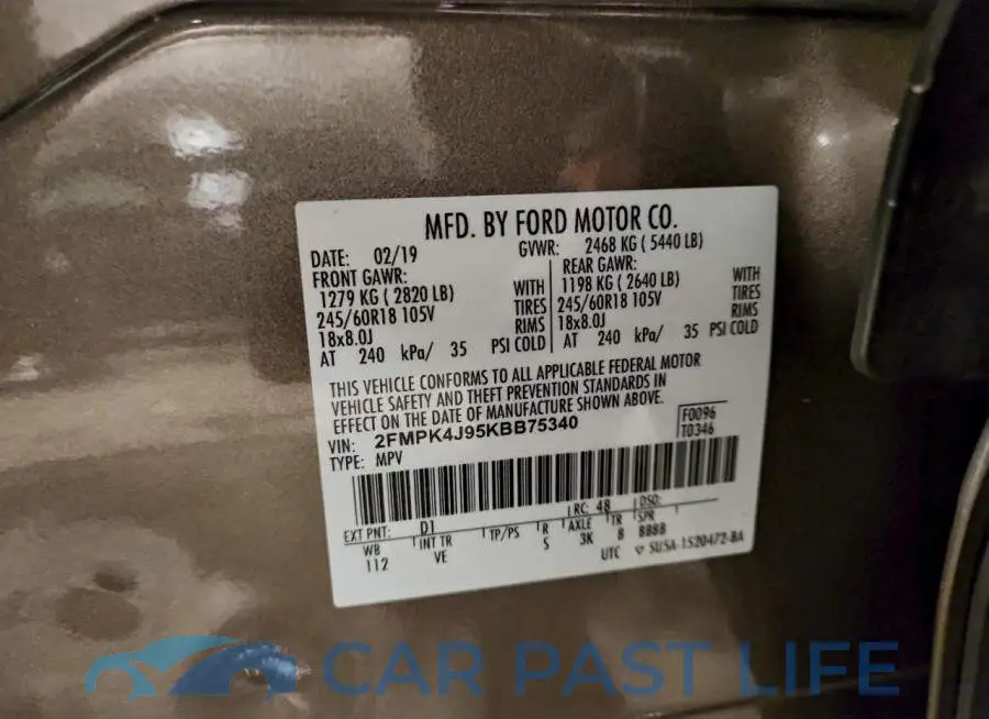 2FMPK4J95KBB75340# 12