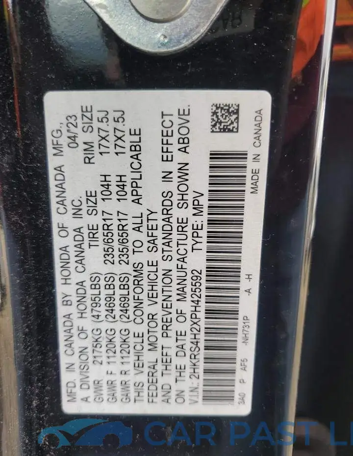 2HKRS4H2XPH425592# 14