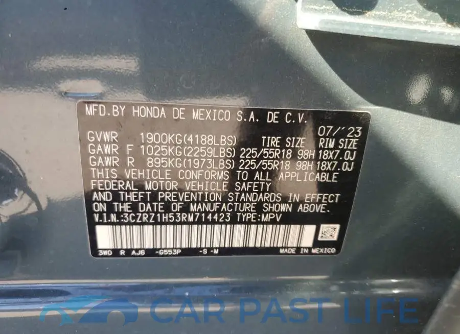 3CZRZ1H53RM714423# 13