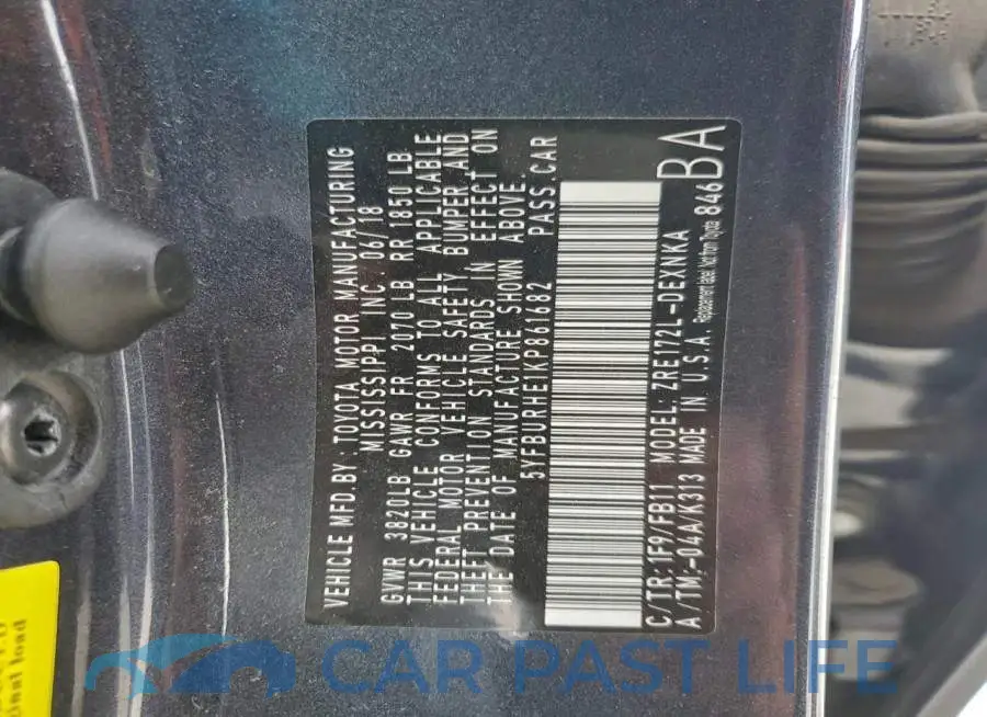 5YFBURHE1KP861682# 12