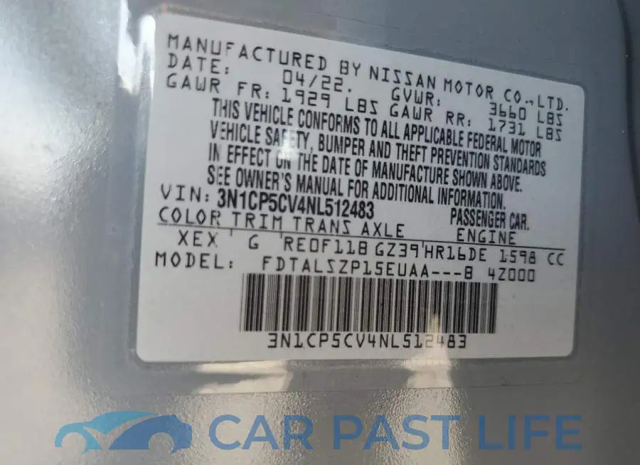 3N1CP5CV4NL512483# 14