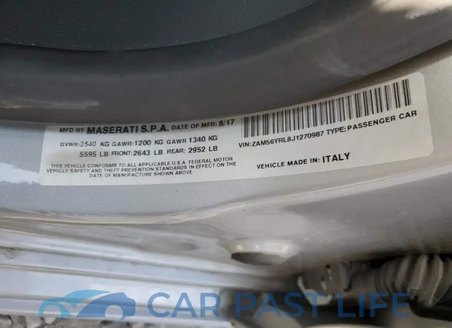 ZAM56YRL8J1270987# 12