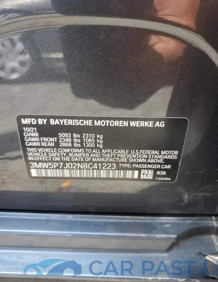 3MW5P7J02N8C41223# 12