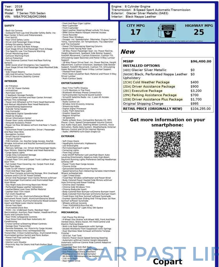 WBA7F0C56JGM23966# 10