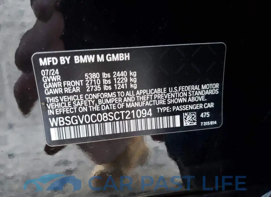 WBSGV0C08SCT21094# 12