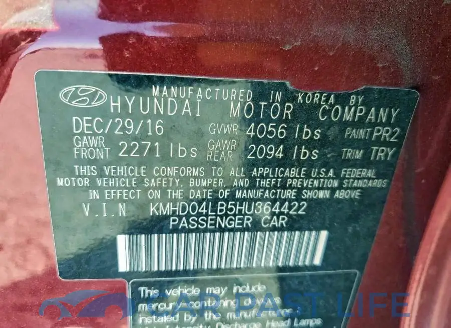 KMHD04LB5HU364422# 12