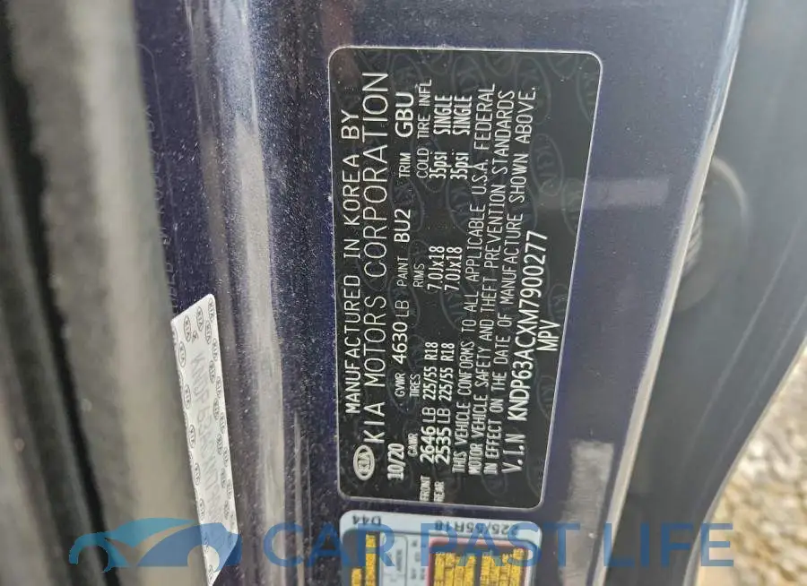 KNDP63ACXM7900277# 13