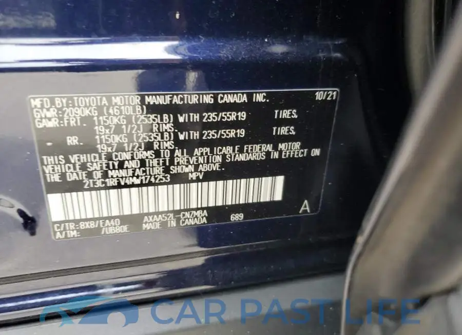 2T3C1RFV4MW174253# 13
