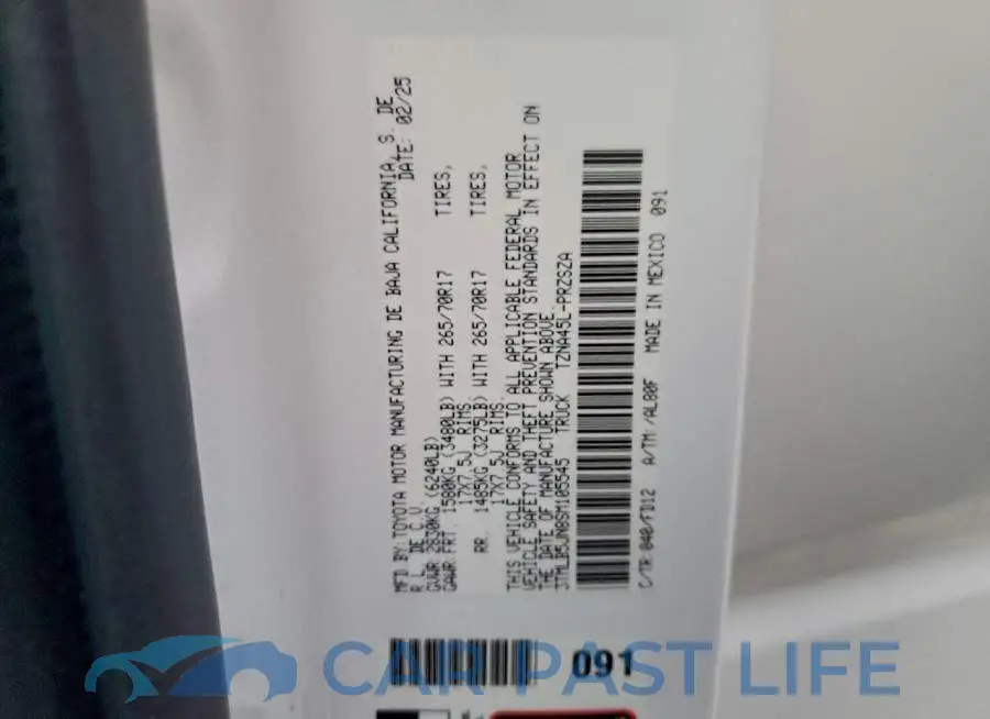 3TMLB5JN8SM105545# 12