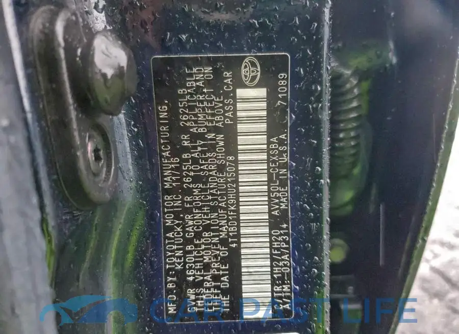 4T1BD1FK9HU215078# 12