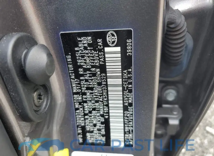 4T1BF1FK5HU378529# 12