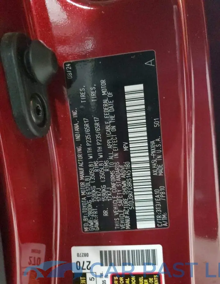 5TDJSKFC8RS145180# 14