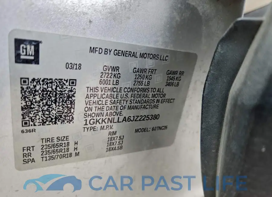1GKKNLLA6JZ225380# 14