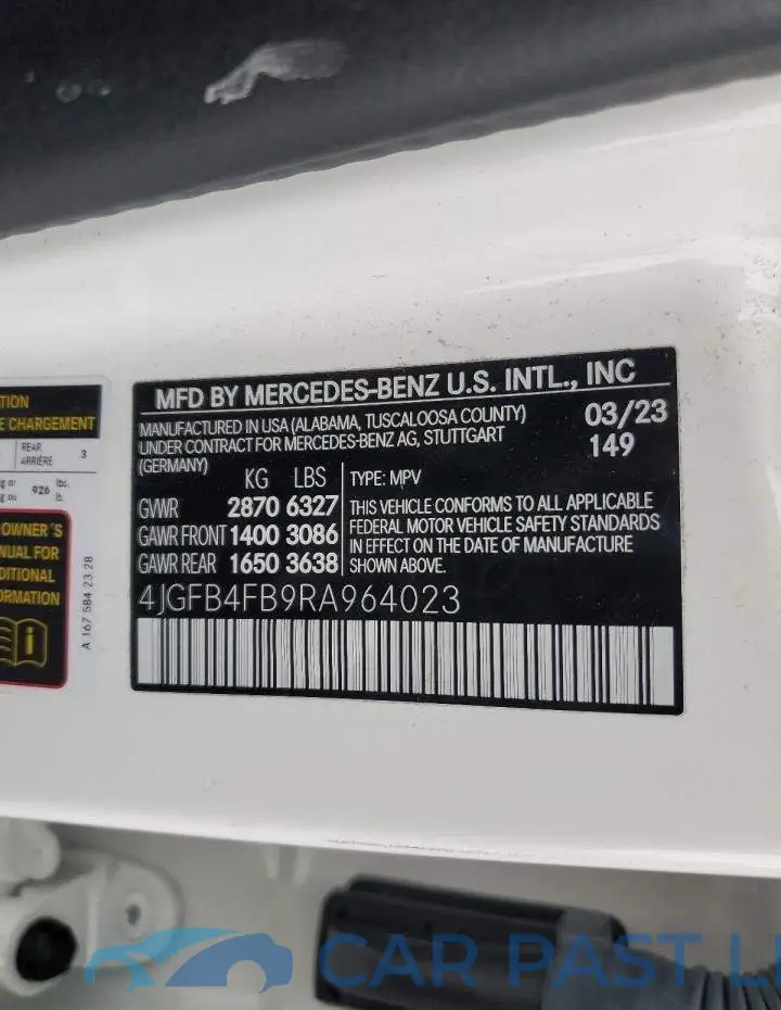 4JGFB4FB9RA964023# 13