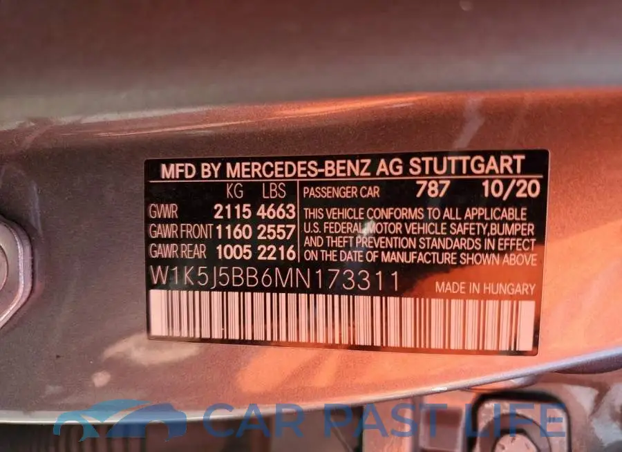 W1K5J5BB6MN173311# 12