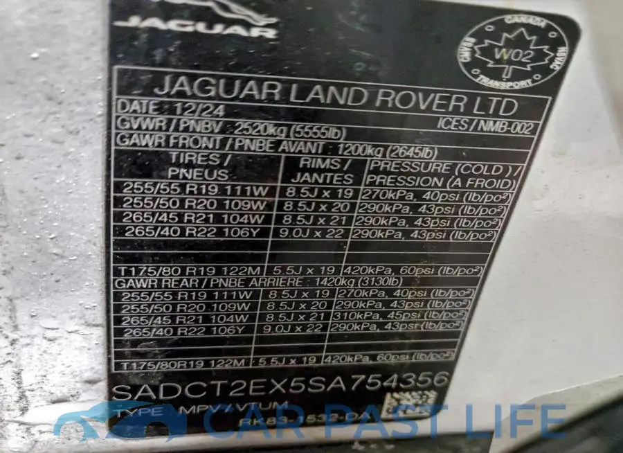 SADCT2EX5SA754356# 13