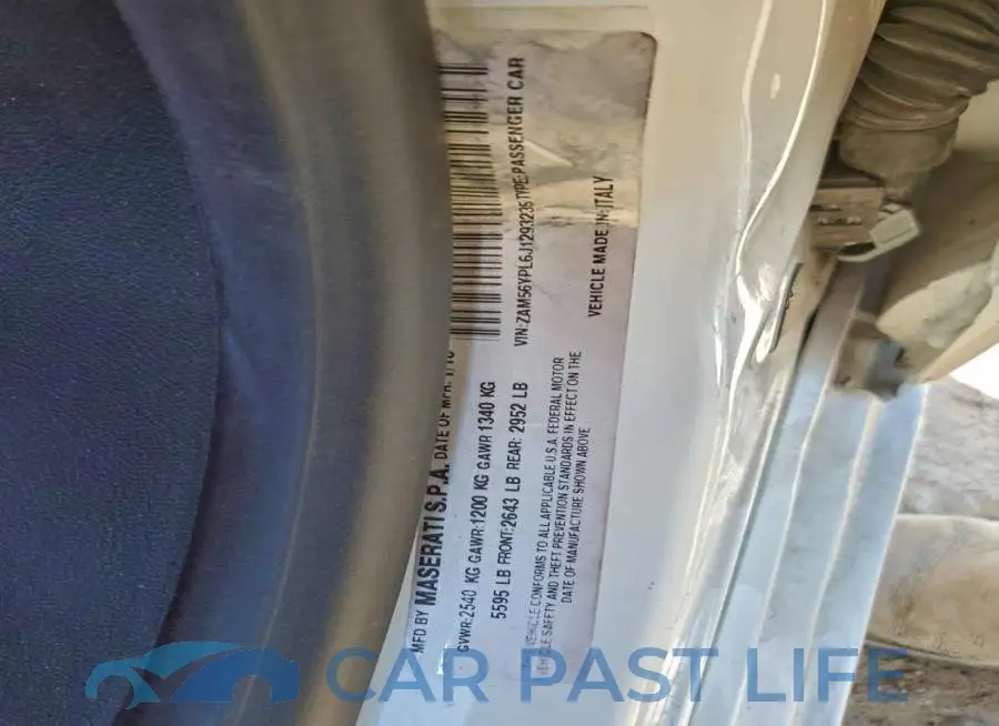 ZAM56YPL6J1293235# 12