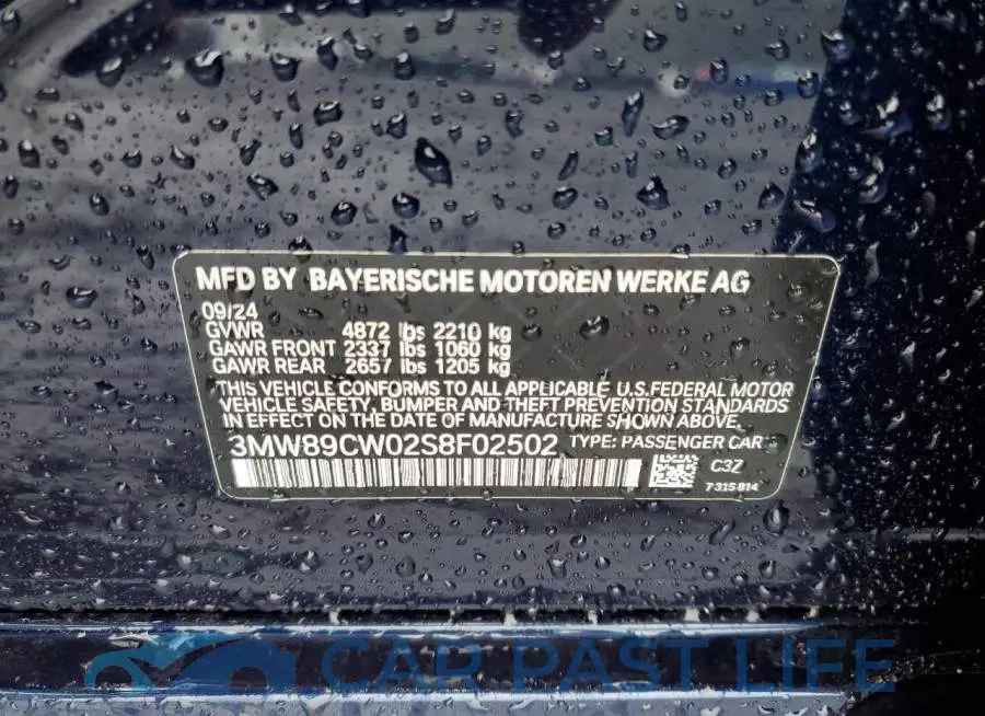 3MW89CW02S8F02502# 12