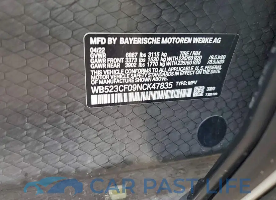 WB523CF09NCK47835# 13