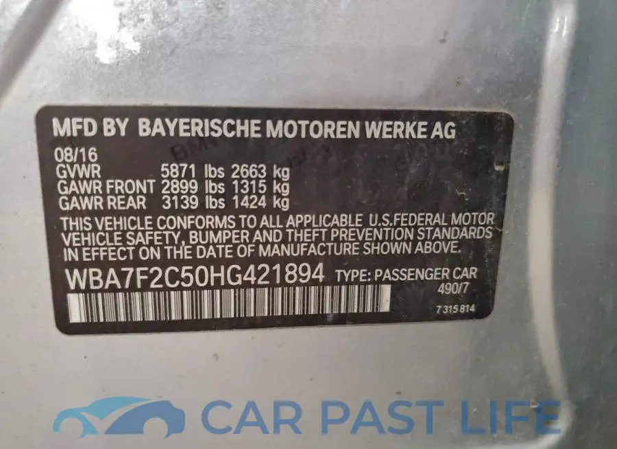 WBA7F2C50HG421894# 12
