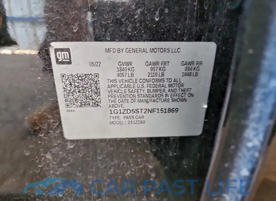 1G1ZD5ST2NF151869# 12