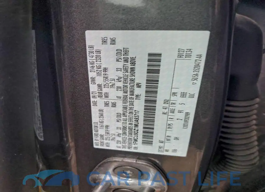 1FMCU9DZ1MUA93717# 13