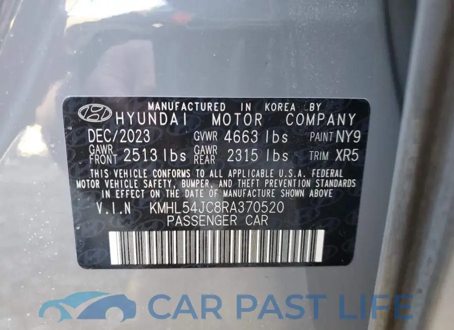 KMHL54JC8RA370520# 12