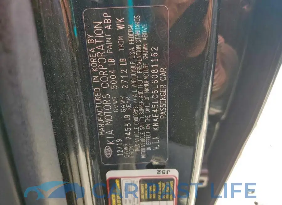 KNAE45LC6L6081162# 13