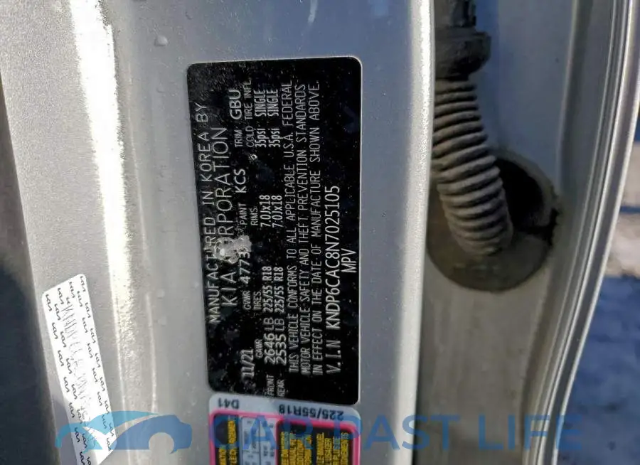 KNDP6CAC8N7025105# 14