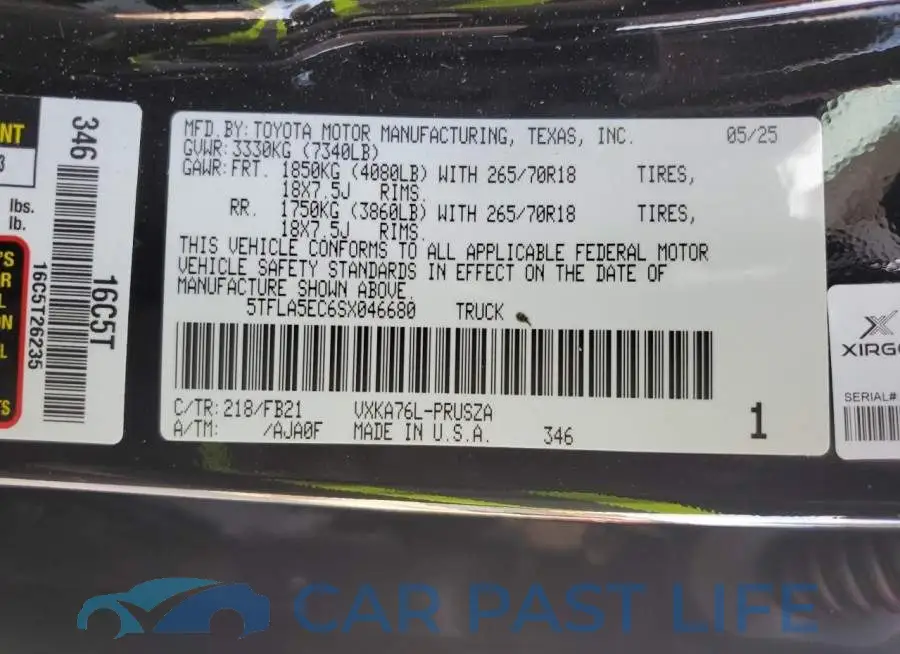 5TFLA5EC6SX046680# 12