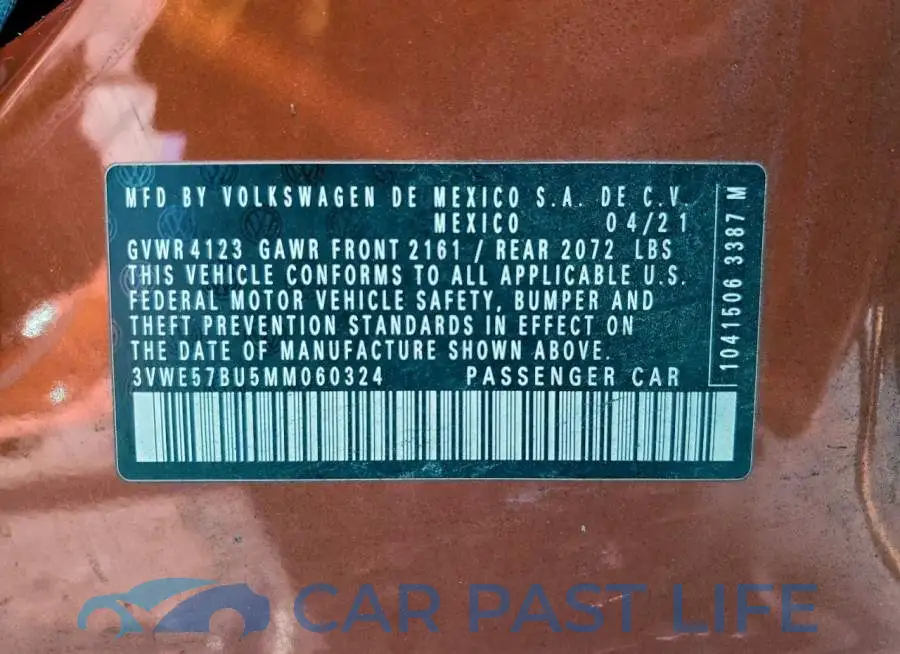 3VWE57BU5MM060324# 12