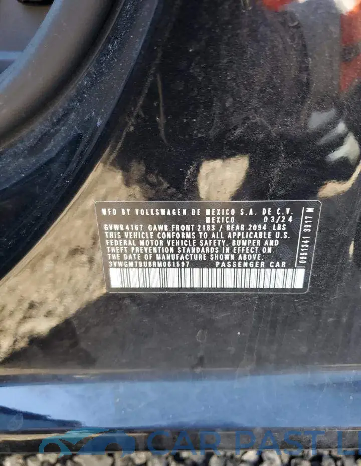 3VWGM7BU8RM061597# 12
