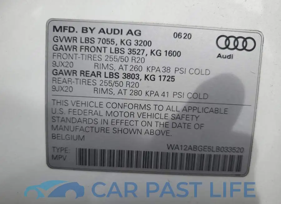 WA12ABGE5LB033520# 12
