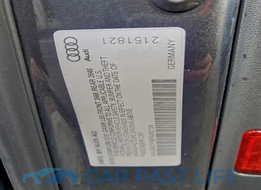 WAUB4CF56PA062134# 12