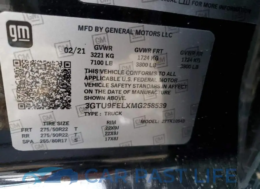 1GTU9FEL2KZ166273# 12