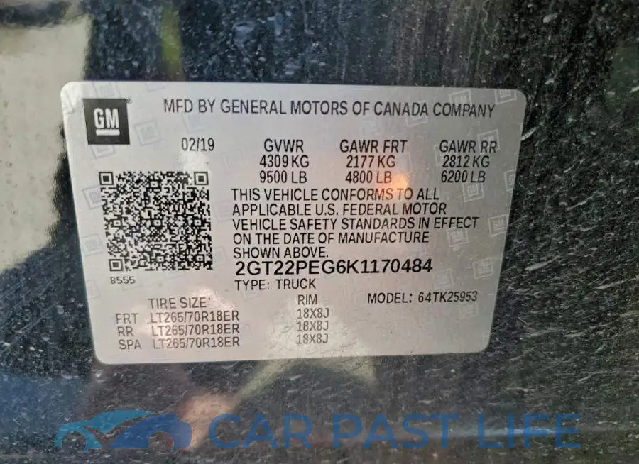 2GT22PEG6K1170484# 12