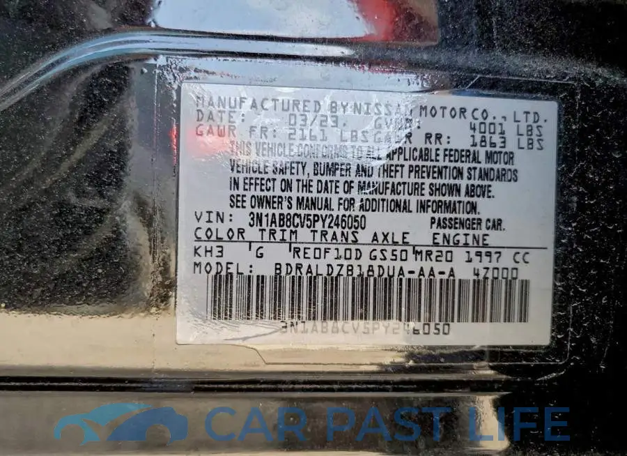 3N1AB8CV5PY246050# 13