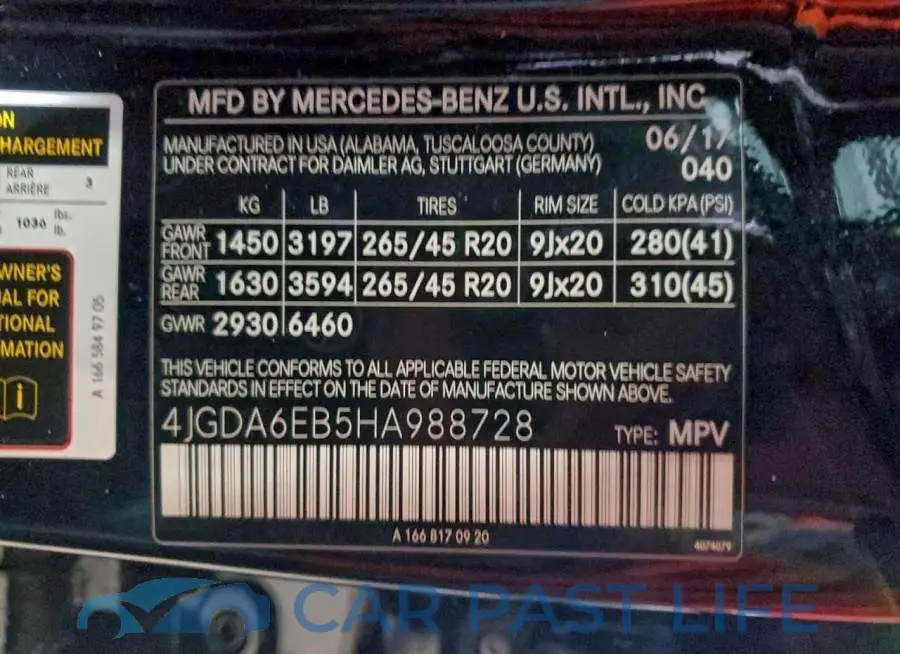 4JGDA6EB5HA988728# 13