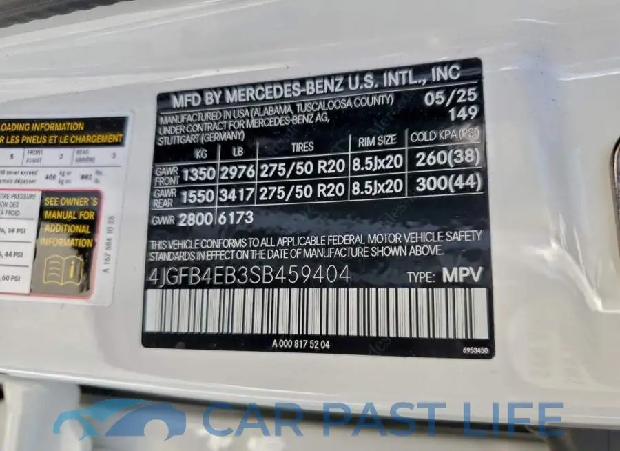 4JGFB4EB3SB459404# 13