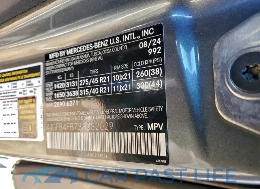 4JGFB4FB7SB282029# 13