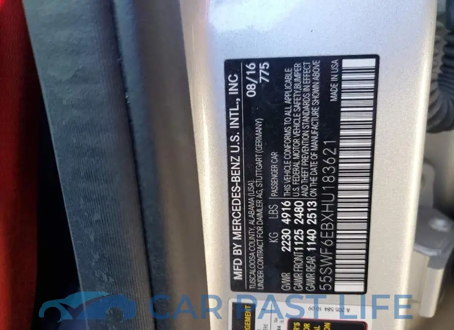 55SWF6EBXHU183621# 12