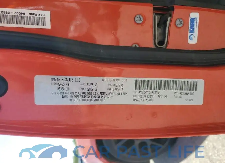 2C3CDXCT6HH545700# 12