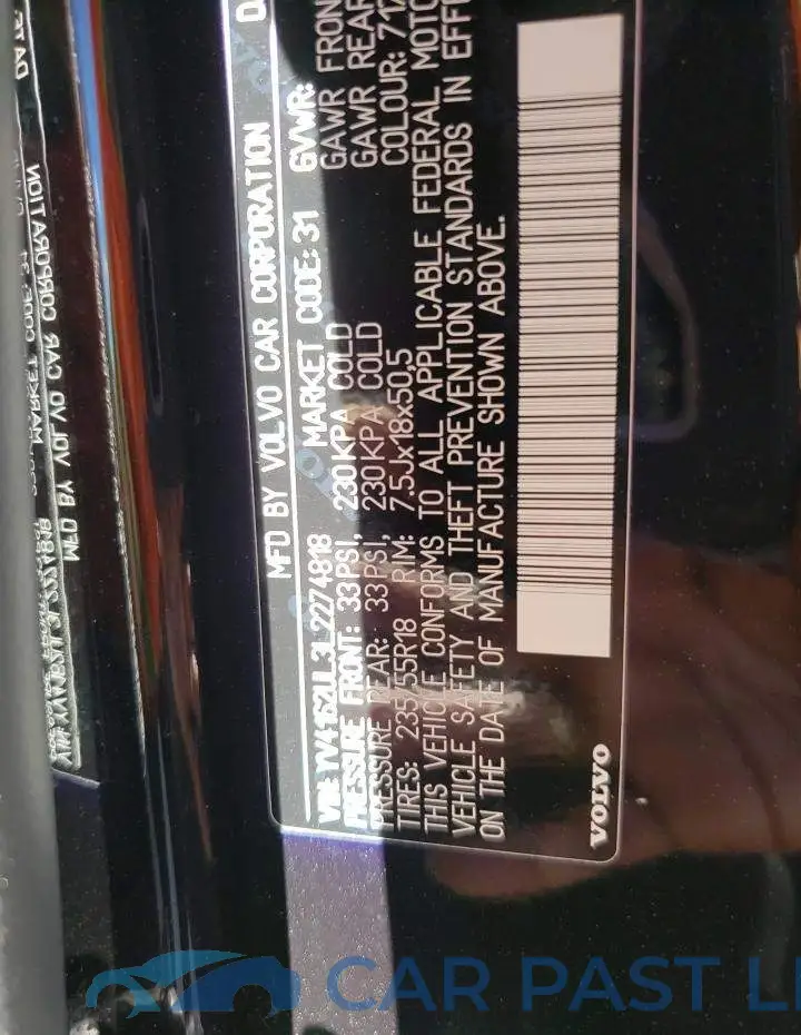 YV4162UL3L2274818# 14