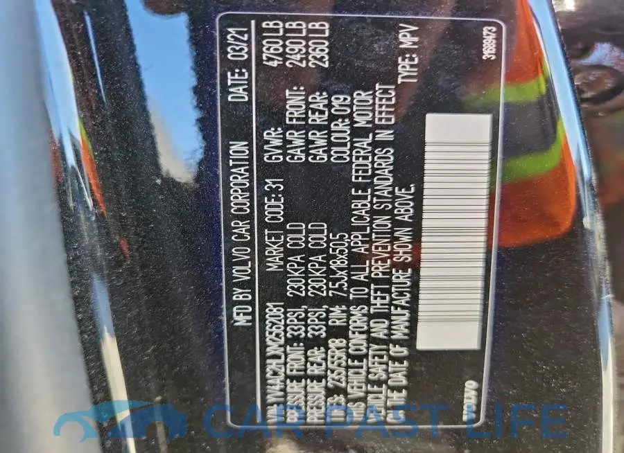 YV4AC2HLXM2562081# 13