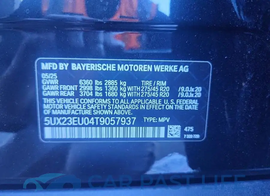 5UX23EU04T9057937# 12