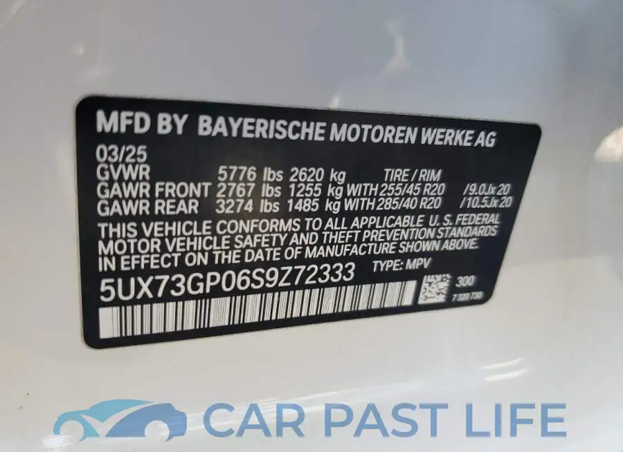 5UX73GP06S9Z72333# 12